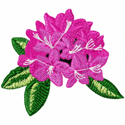 Flowers And Tree Embroidery Design 1